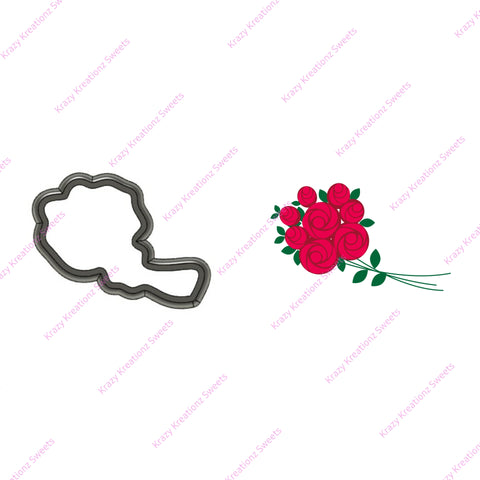 Bouquet Of Roses Cookie Cutter