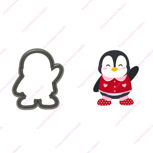 Waiving Penguin Cookie Cutter