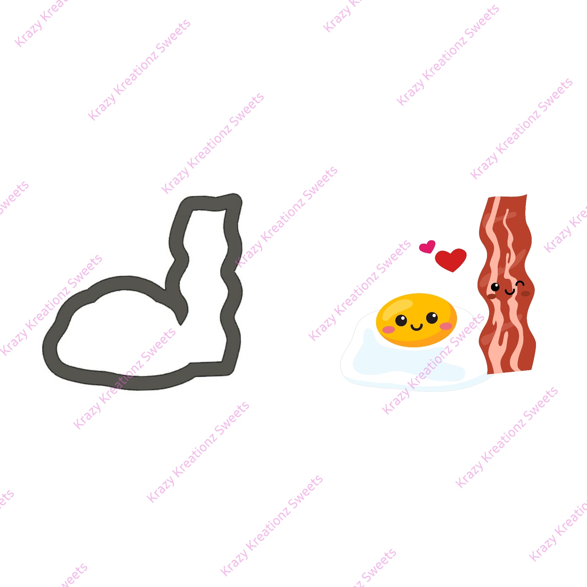 Smiley Bacon & Egg Cookie Cutter
