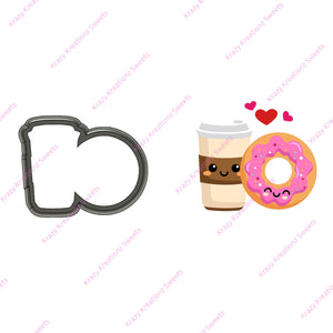 Smiley Coffee & Donut Cookie Cutter