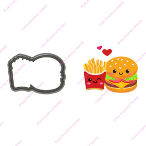 Smiley Burger & Fries Cookie Cutter