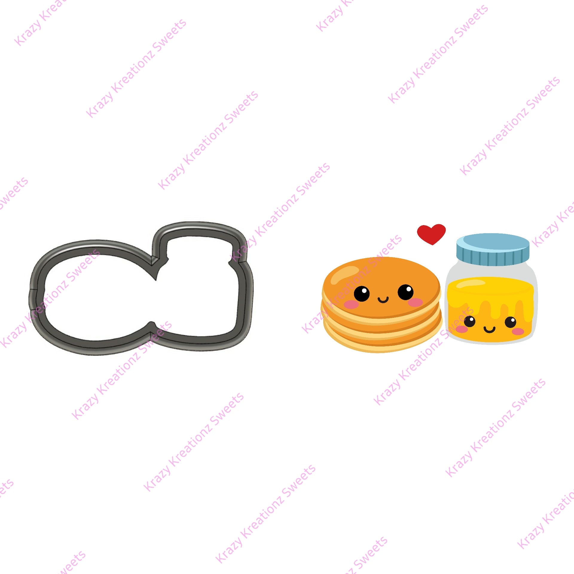 Smiley Pancake & Syrup Cookie Cutter