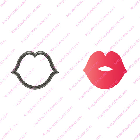 Kissing Lips Cookie Cutter