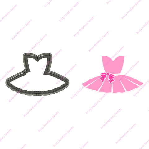 Ballerina Dress Cookie Cutter