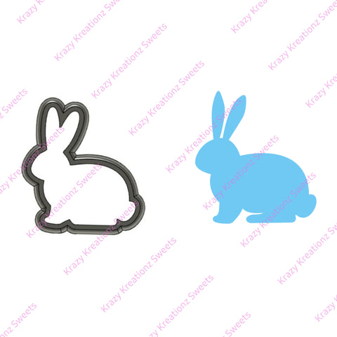 Sitting Bunny Silhouette Cookie Cutter