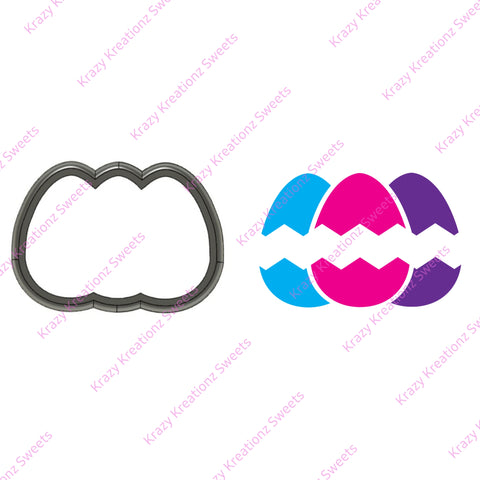 3 Egg Plaque Cookie Cutter