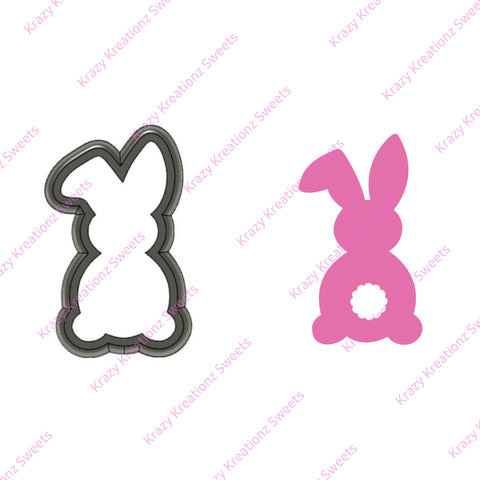 Back of Bunny Silhouette Cookie Cutter