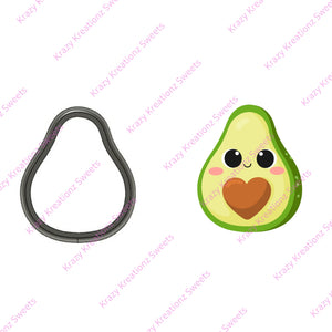 Smiley Avacado Cookie Cutter