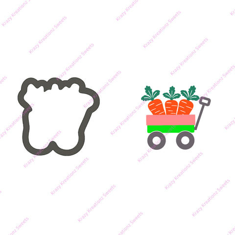Carrot Wagon Cookie Cutter