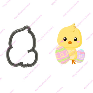 Chick & 2 Easter Eggs Cookie Cutter