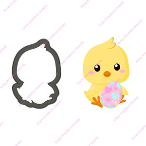 Chick Holding Egg Cookie Cutter