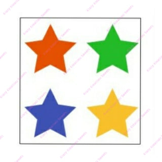 Edible Primary Color Star Paint Palettes