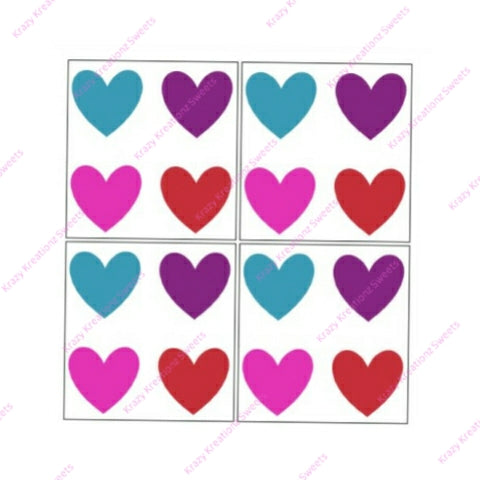 Valentine's Day Heart Edible Paint Palettes
