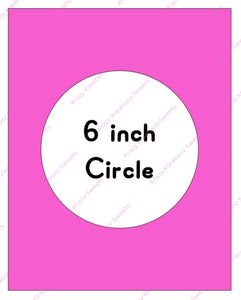 6 inch Circle Edible Image