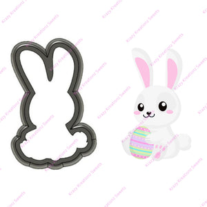 Bunny Holding Egg Cookie Cutter