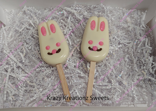 Easter Bunny Cakesicles – Spring Party Favors – Easter Dessert Pops
