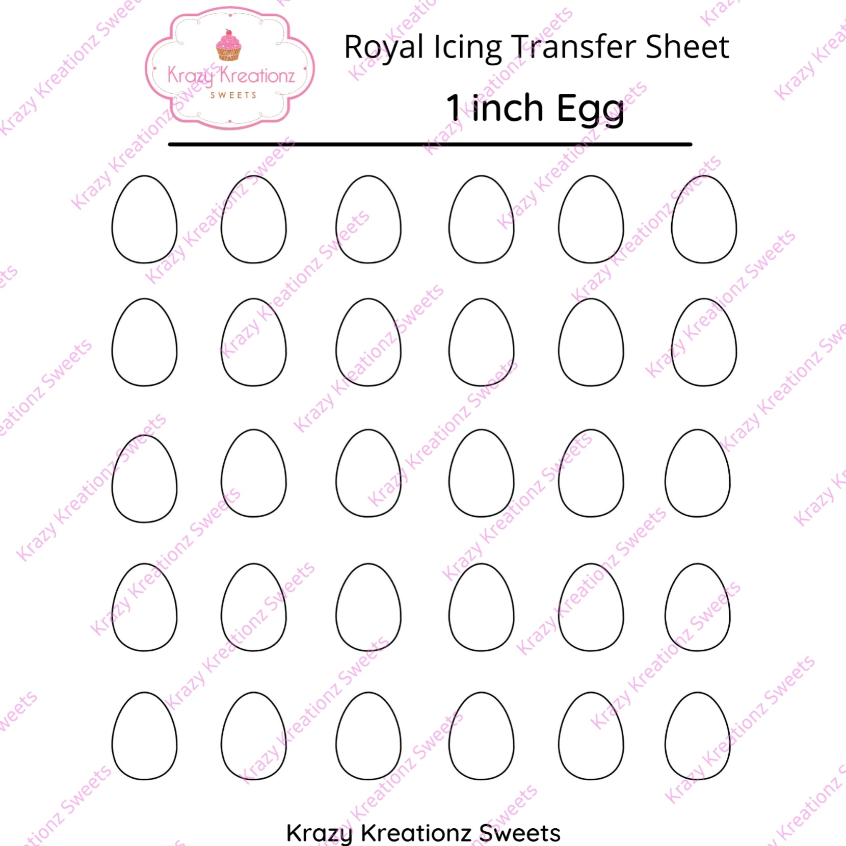 1 inch Egg Transfer Sheet