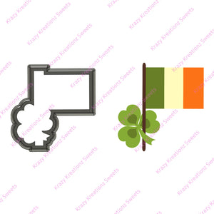 Flag and Shamrock Cookie Cutter