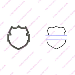 Police Badge Plaque Cookie Cutter