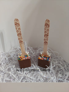 Marshmallow & Sprinkle Hot Chocolate Spoons