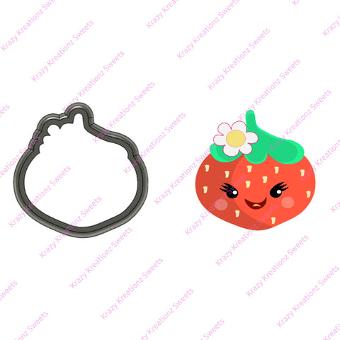 Smiley Strawberry Cookie Cutter