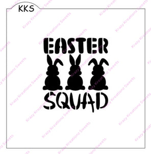 Easter Squad Cookie Stencil