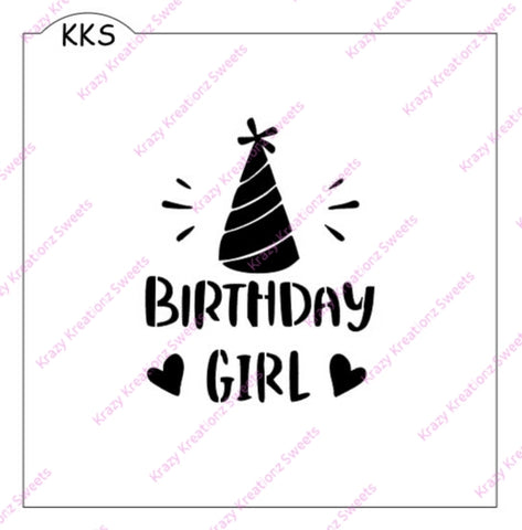 Birthday Girl Stencil