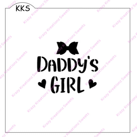 Daddy's Girl Stencil