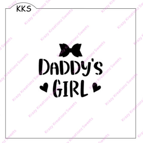 Daddy's Girl Stencil