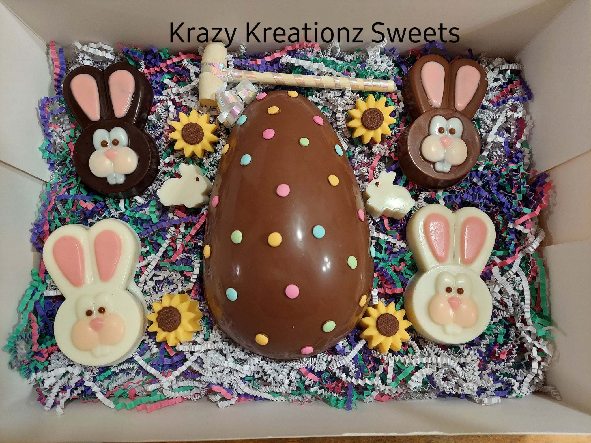 Breakable Easter Egg & Bunny Chocolate Covered Oreo Box