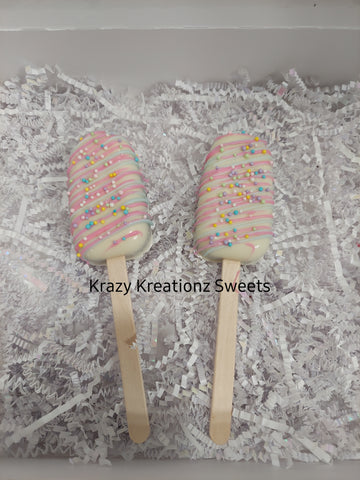 Cotton Candy Cakesicles
