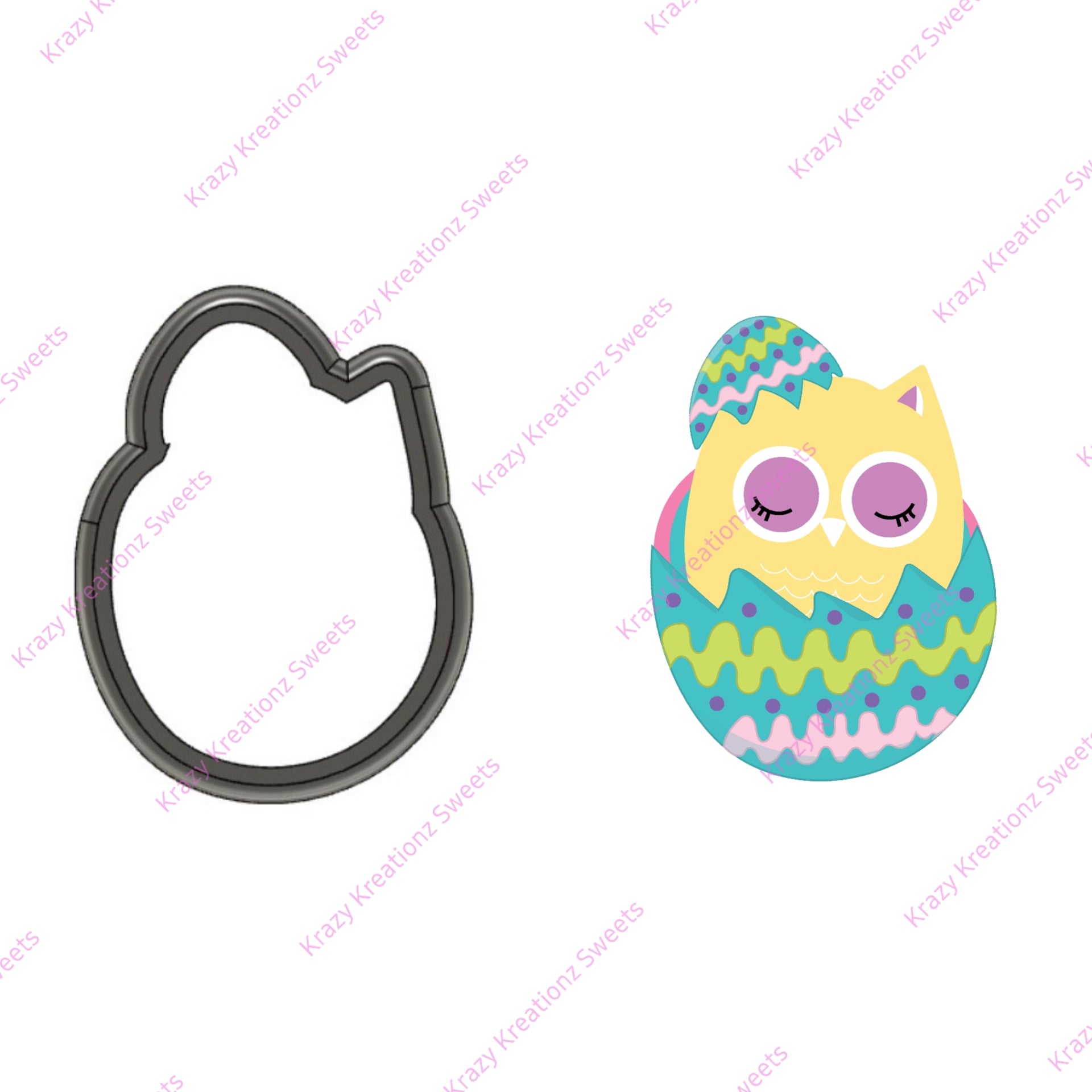 Owl in Egg Cookie Cutter