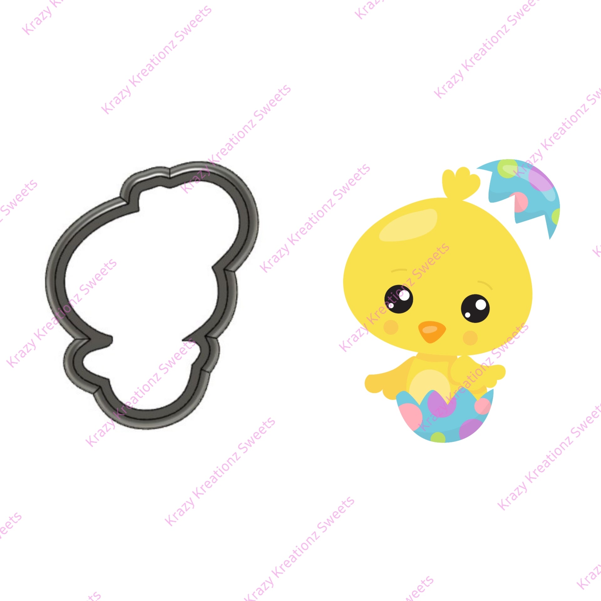 Baby Chick in Shell Cookie Cutter