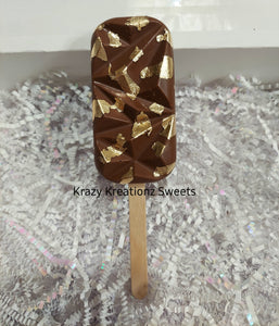 Gold Leopard Print Cakesicles