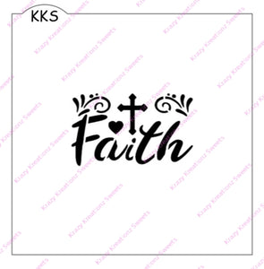 Faith Cookie Stencil