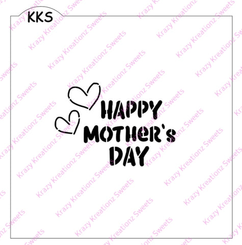 Happy Mother's Day Cookie Stencil