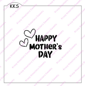 Happy Mother's Day Cake Stencil