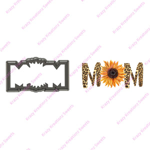 Sunflower Mom Cookie Stencil