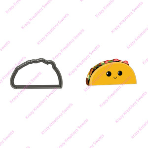 Smiley Taco Cookie Cutter