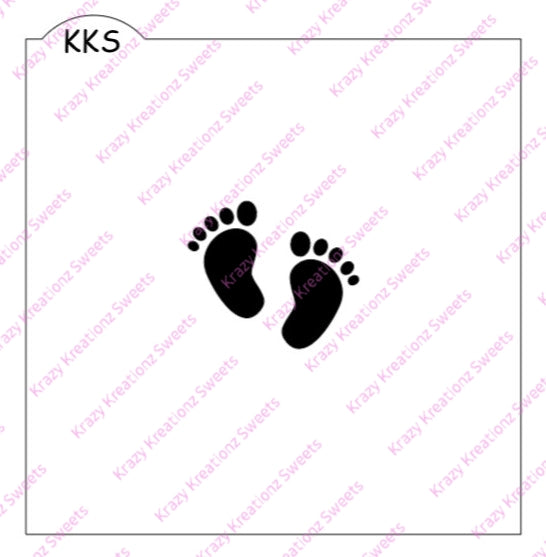 Baby Feet Cookie Stencil