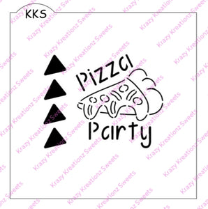 Paint Your Own Pizza Party Palette Cookie Stencil