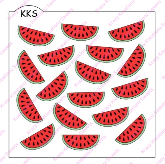 Watermelon 3 Layer Cookie Stencil