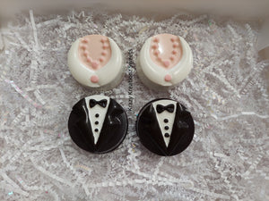 Bride & Groom Chocolate Covered Oreos