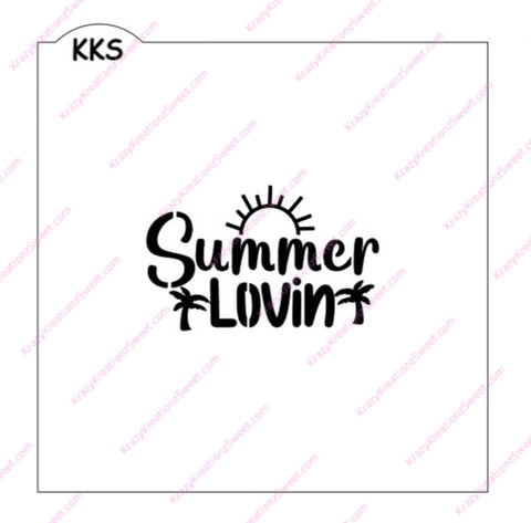 Summer Lovin Cookie stencil