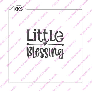 Little Blessing Cookie Stencil