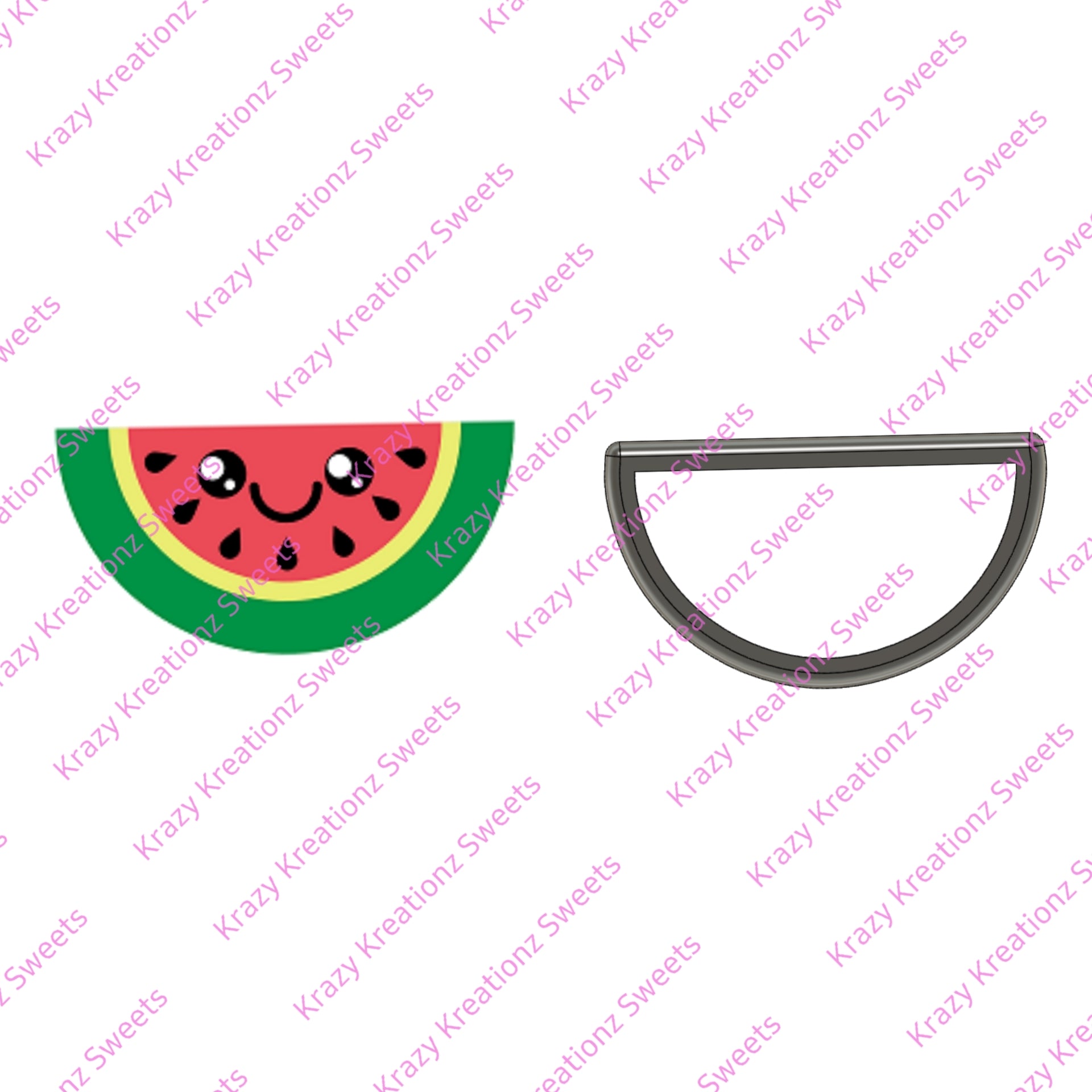Smiley Watermelon Slice Cookie Cutter