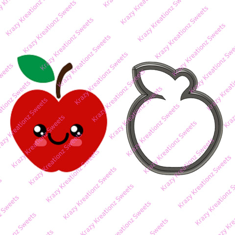 Smiley Apple Cookie Cutter