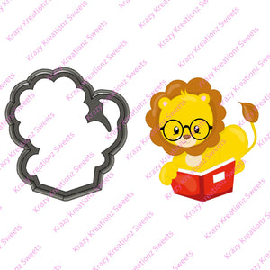Reading Lion Cookie Cutter