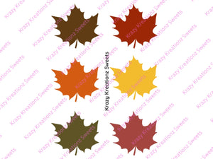 Fall Leaf Edible Paint Palette