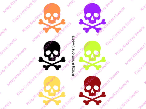 Skull Edible Paint Palette